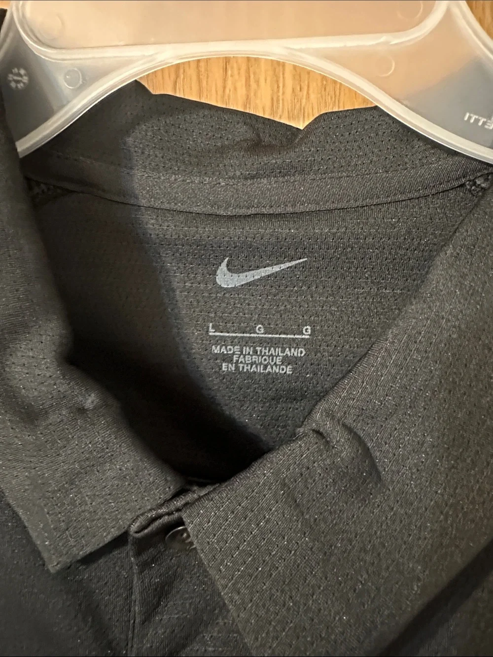 Nike Black Short-Sleeve Polo